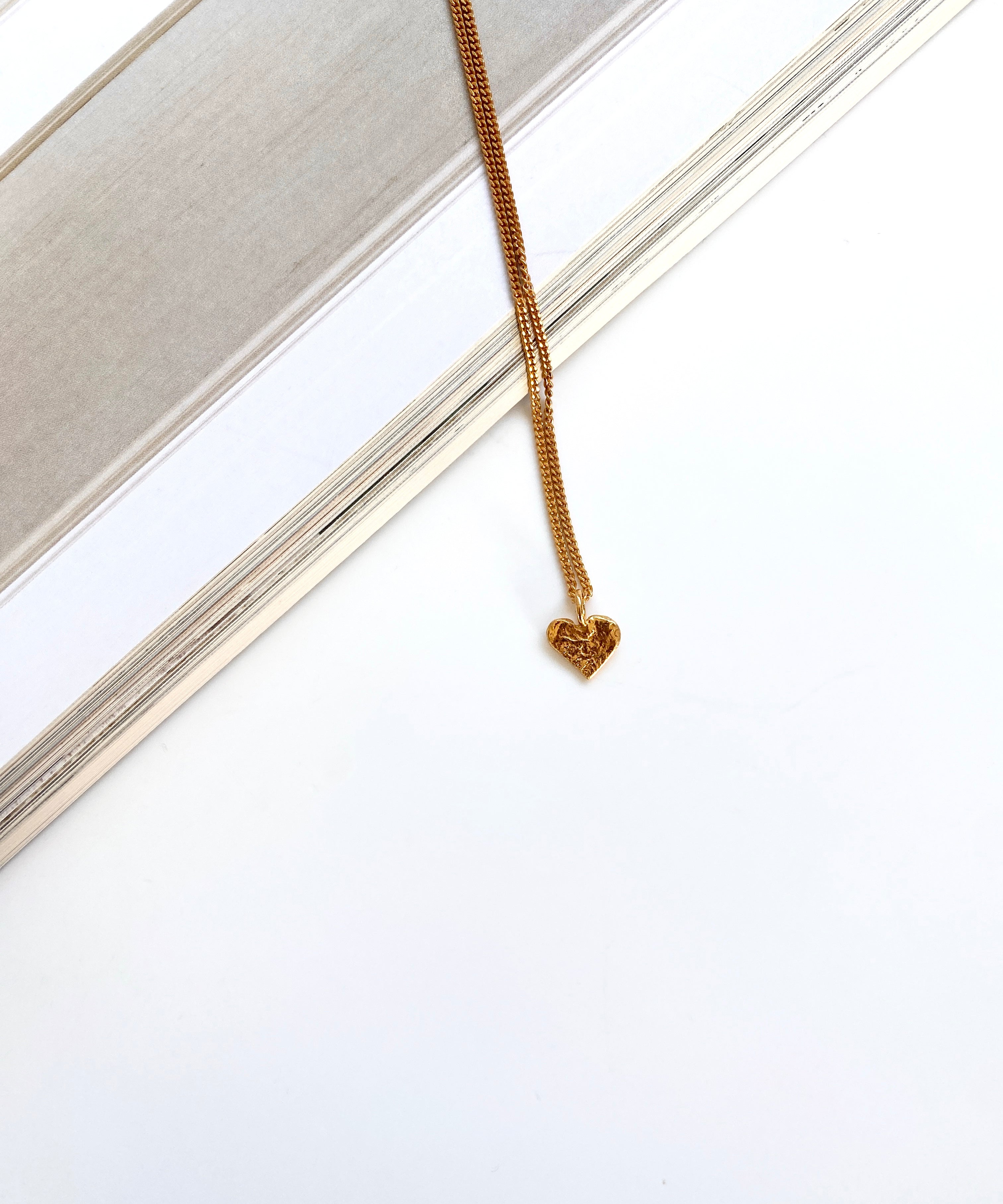 Burning heart necklace