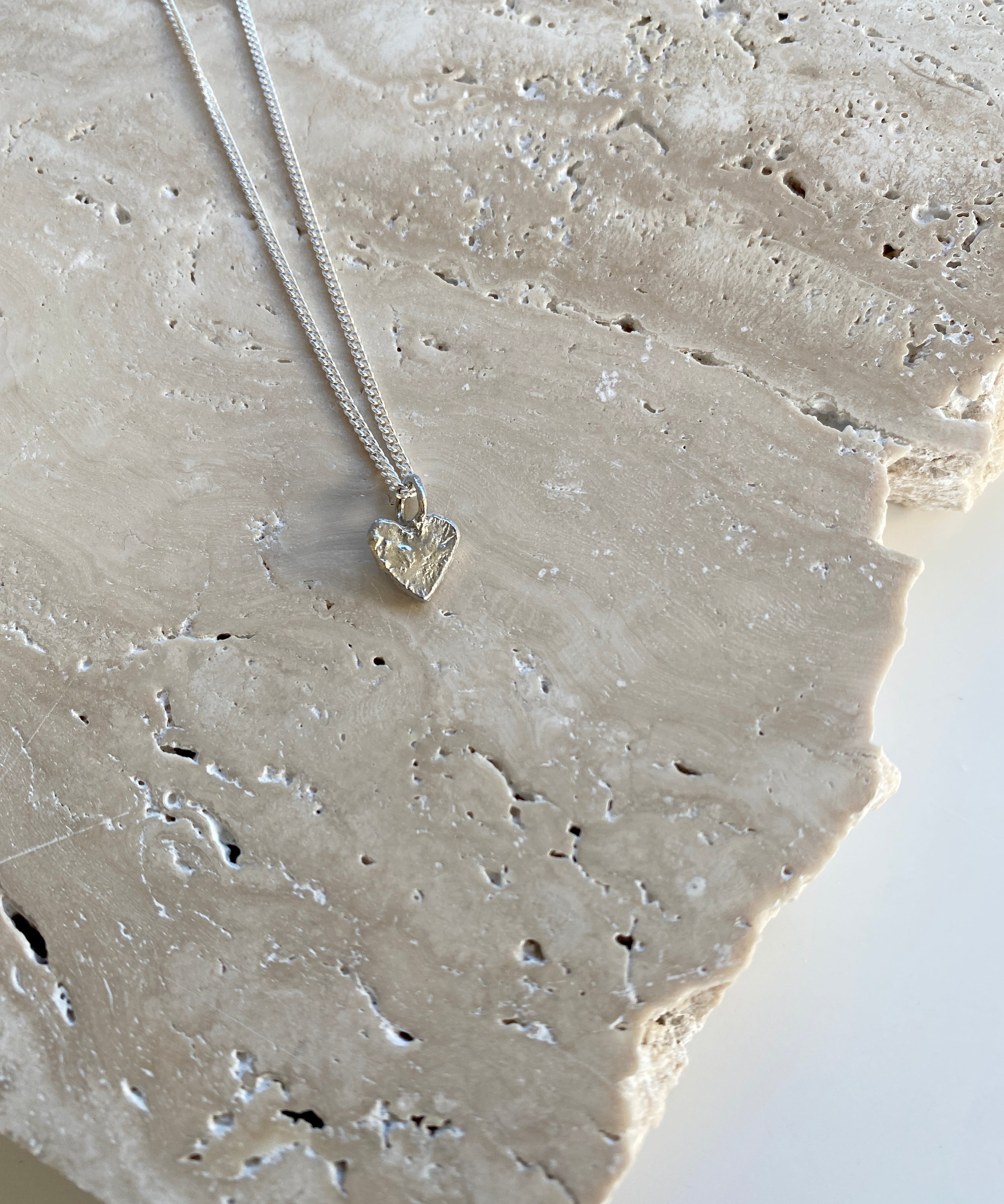 Burning heart necklace